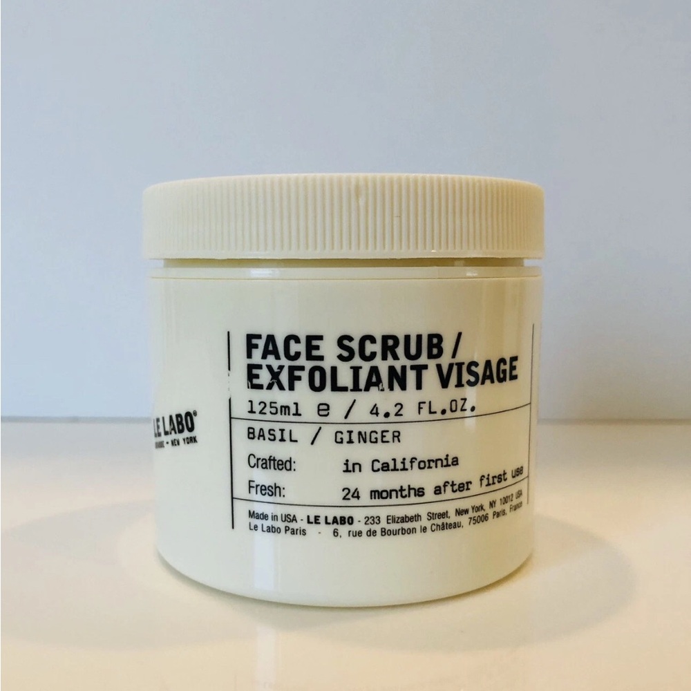 Le Labo Face Scrub Exfoliant Basil/Ginger~125ml/4.2 oz~Full Size,Brand New